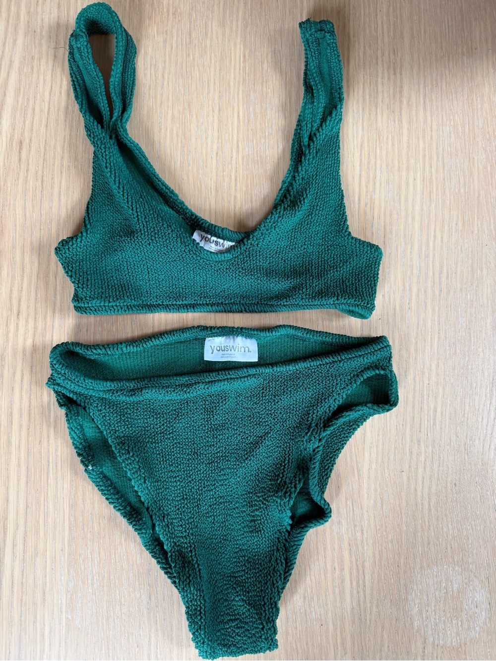 Youswim Forrest Green Eva Standard Waist Bikini Set (stretch size fits US 2-12)